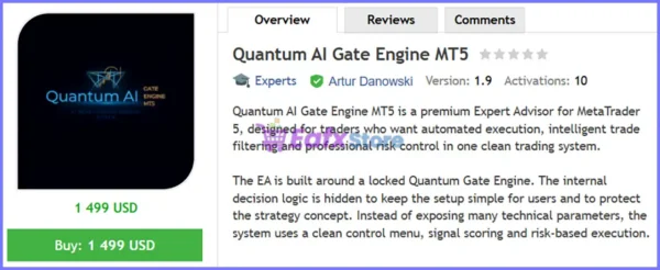 Quantum AI Gate Engine MT5 Review