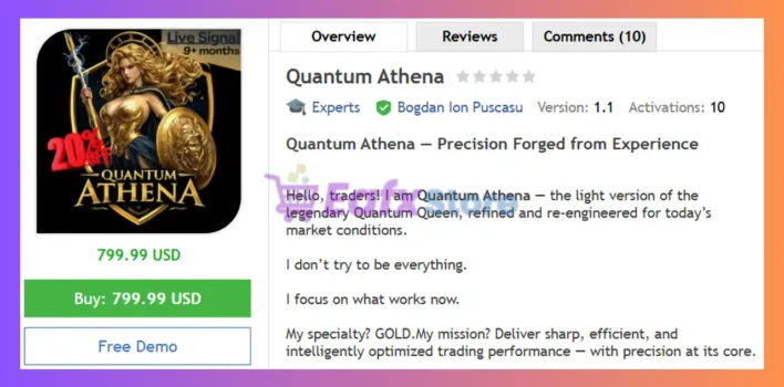 Quantum Athena EA MT5 Review