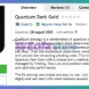 Quantum Dark Gold EA MT4 Overview