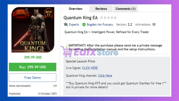 Quantum King EA MT5 Review