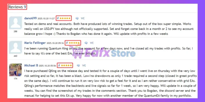 Quantum King EA is rated 5 stars