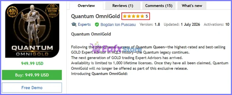Quantum OmniGold EA MT5 Review