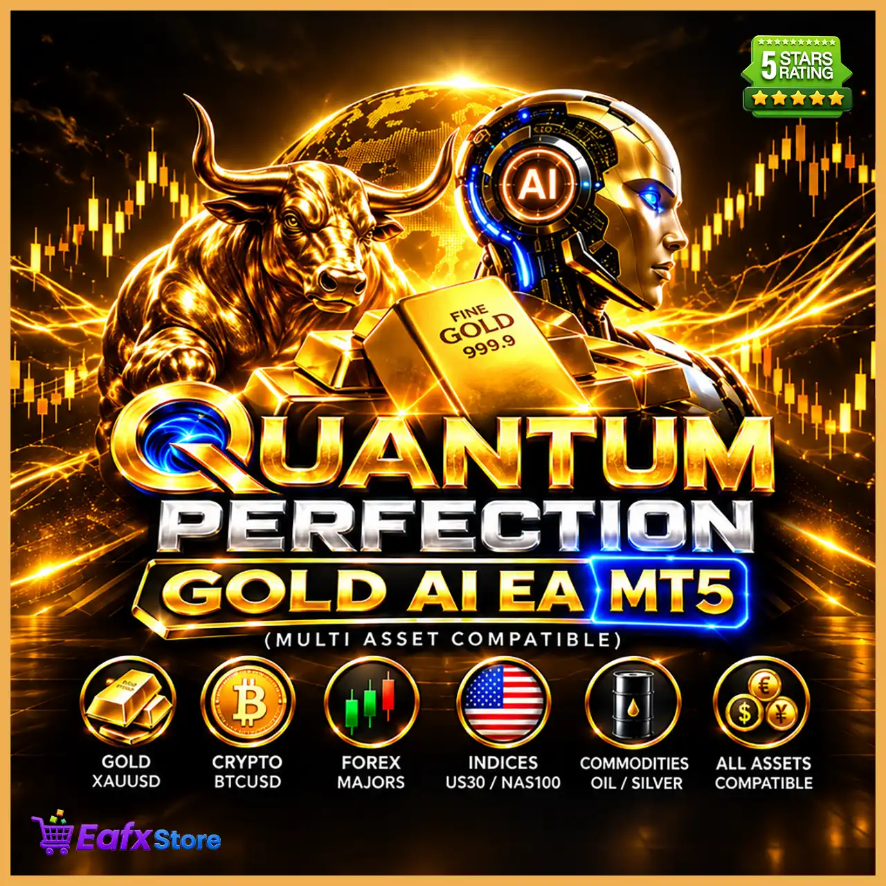 Quantum Perfection Gold AI EA MT5 (Latest version)