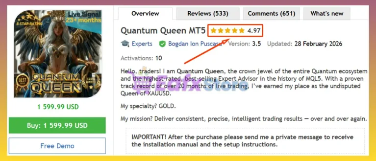 Quantum Queen MT5 Reviews