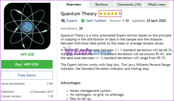 Quantum Theory EA MT4 Overview