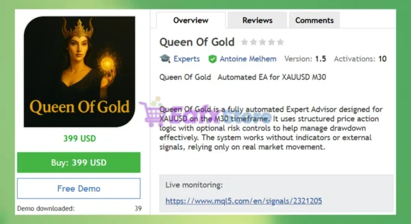 Queen Of Gold EA MT5 Overview