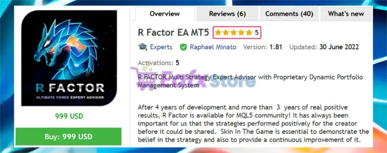 R Factor EA MT5 Overview
