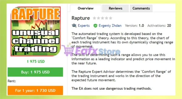 Rapture EA MT4 Review
