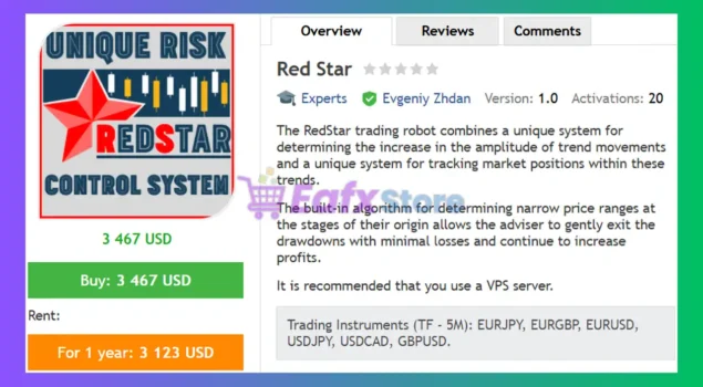 Red Star EA MT4 Review
