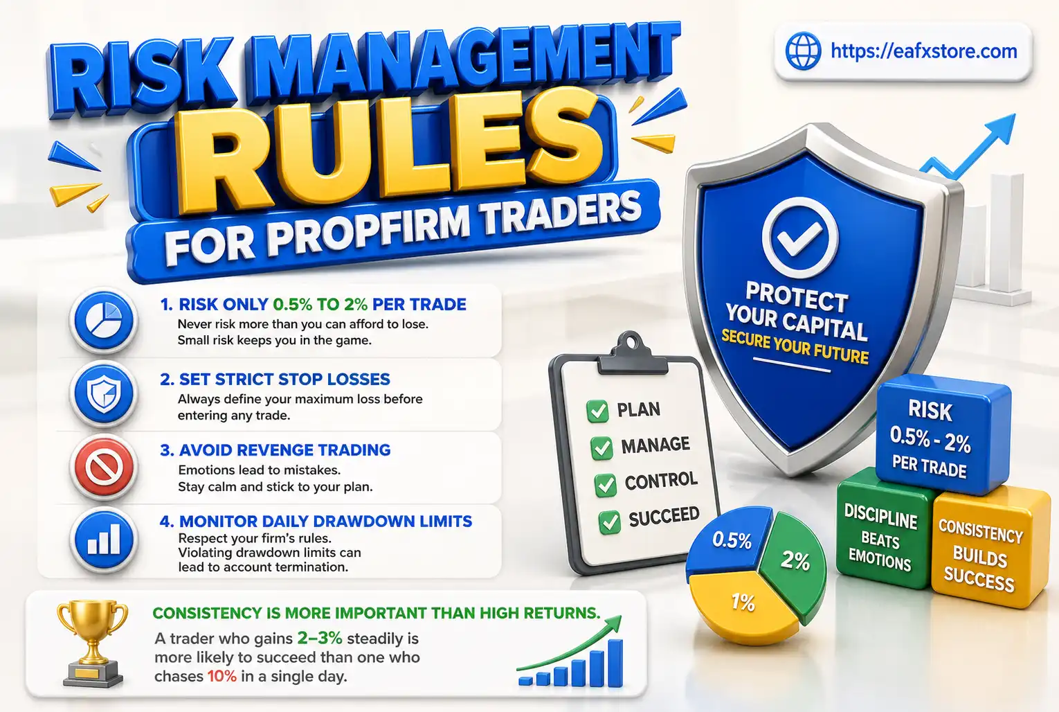 Risk Management Rules for PropFirm Traders