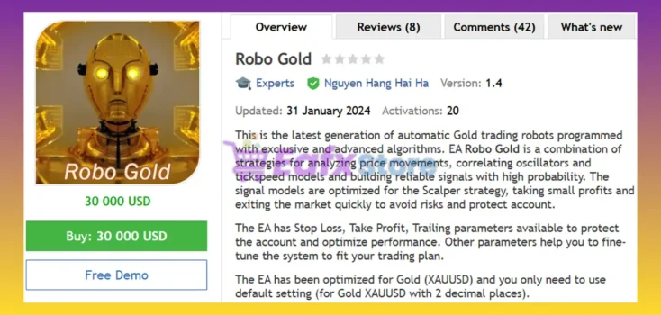 Robo Gold EA MT4 Review