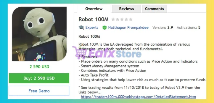 Robot 100M EA Review