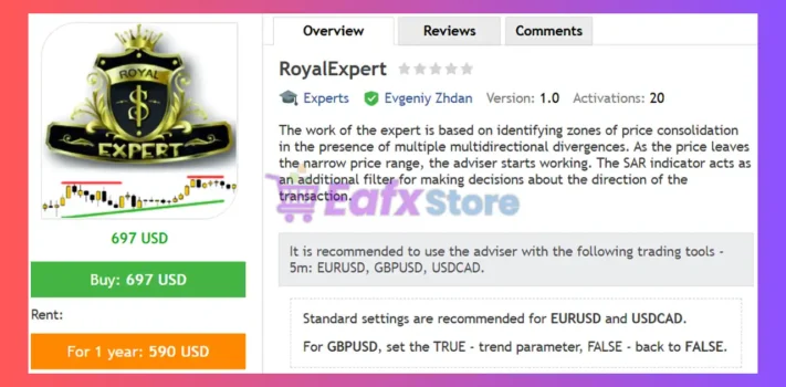 RoyalExpert EA MT4 Review