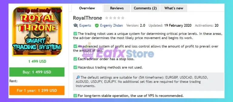 RoyalThrone EA MT4 Review