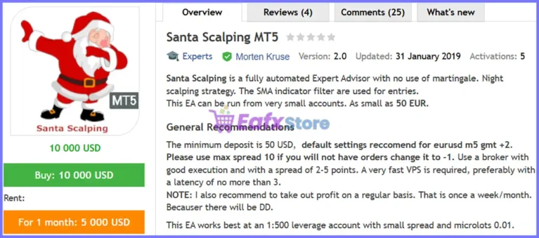 Santa Scalping MT5 Review