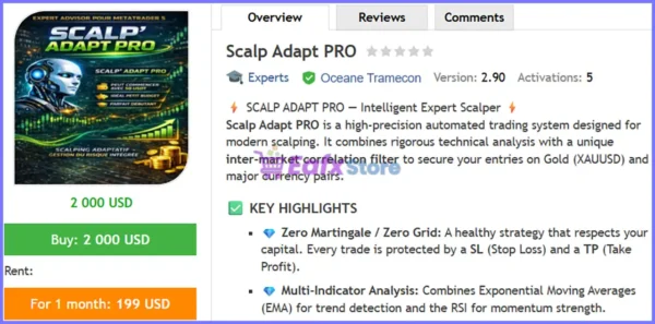 Scalp Adapt PRO EA MT5 Review