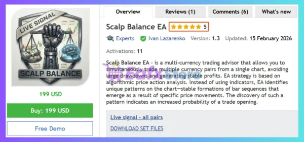 Scalp Balance EA Review