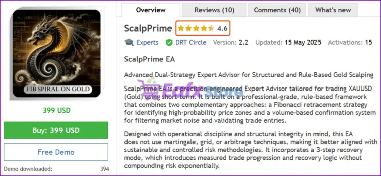 ScalpPrime EA MT5 Overview