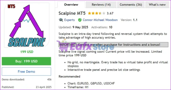 Scalpine MT5 Overview