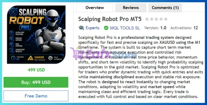 Scalping Robot Pro MT5 Review