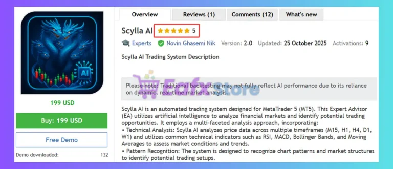 Scylla AI EA MT5 Review