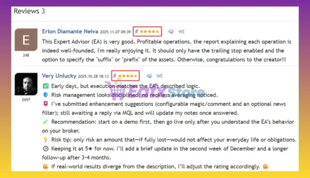 Smart Prop Ai EA MT5 is rated 5 stars