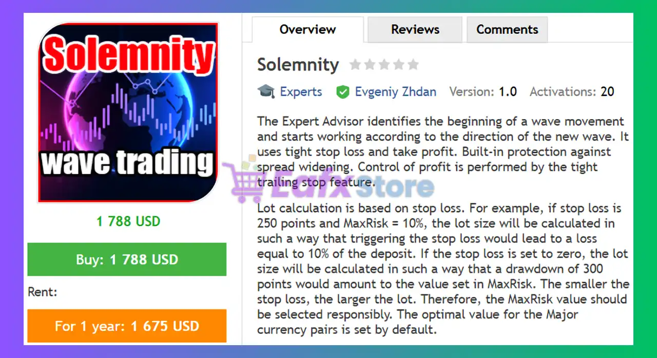 Solemnity EA MT4 (Latest version) - Unlimited 2 Solemnity EA MT4 Review