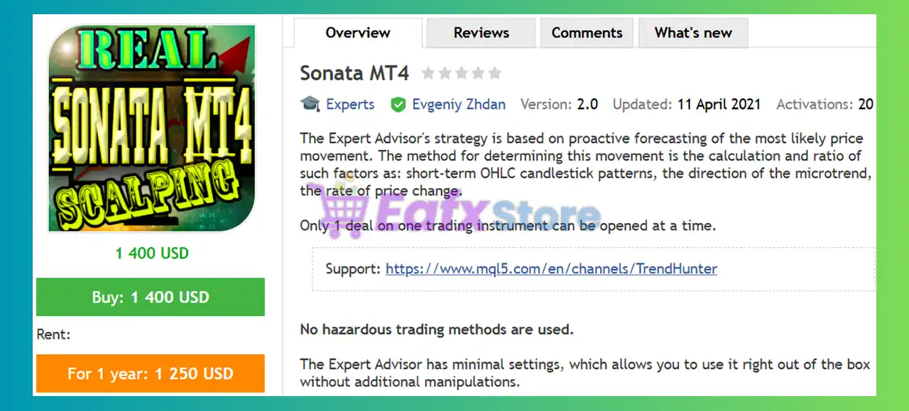 Sonata MT4 (Latest version) - Unlimited 2 Sonata MT4 Review