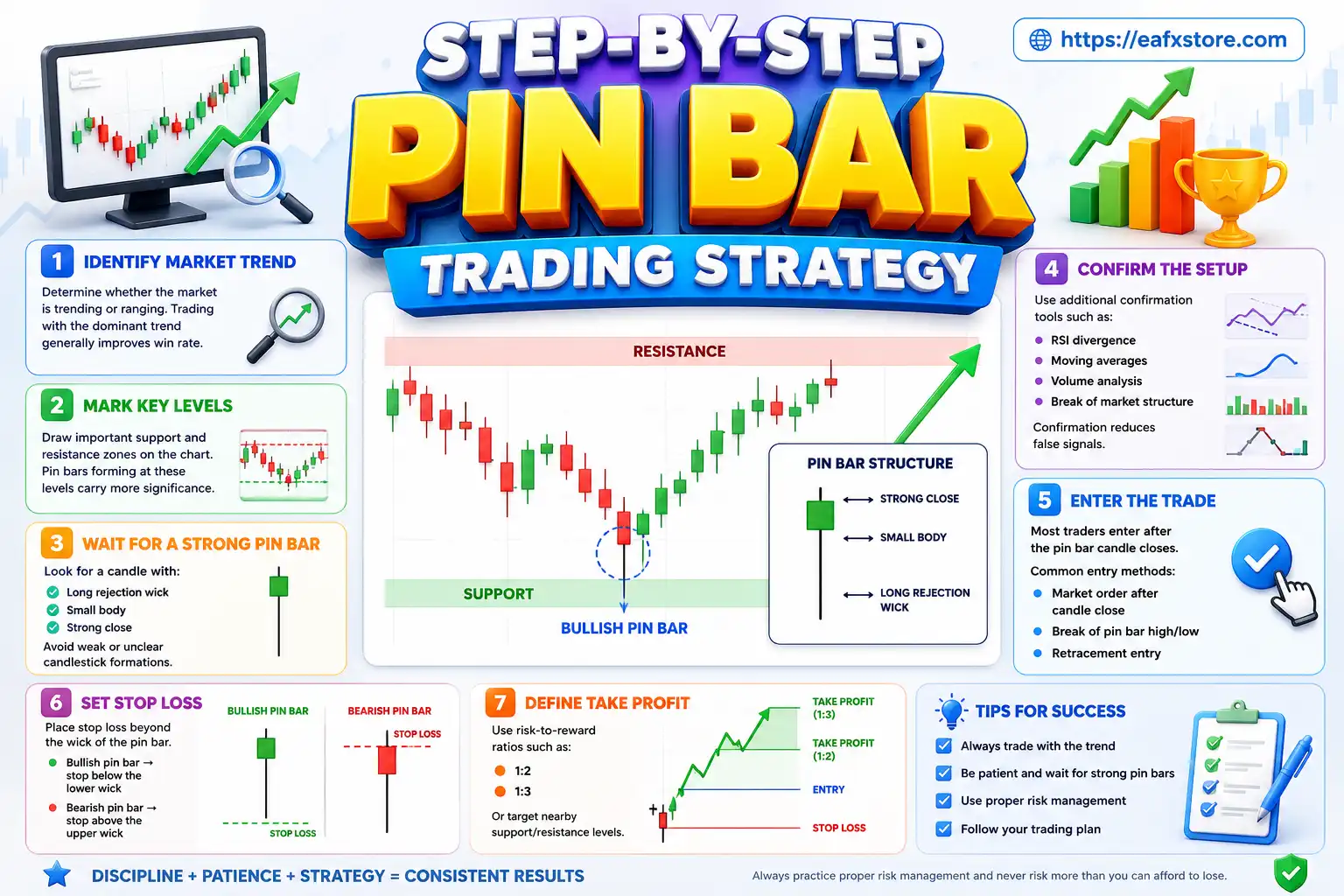 Step-by-Step Pin Bar Trading Strategy