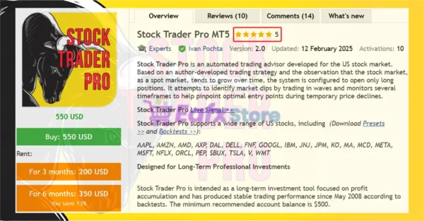 Stock Trader Pro MT5 Overview