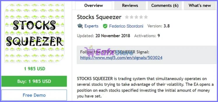 Stocks Squeezer EA MT5 Review