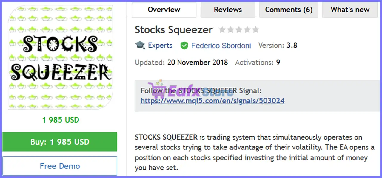 Stocks Squeezer EA MT5 with Sets (Latest version) – GroupBuy 2 Stocks Squeezer EA MT5 Review