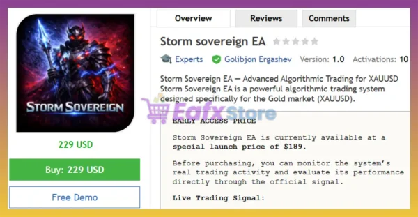 Storm Sovereign EA MT5 Review
