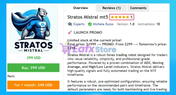 Stratos Mistral MT5 Overview