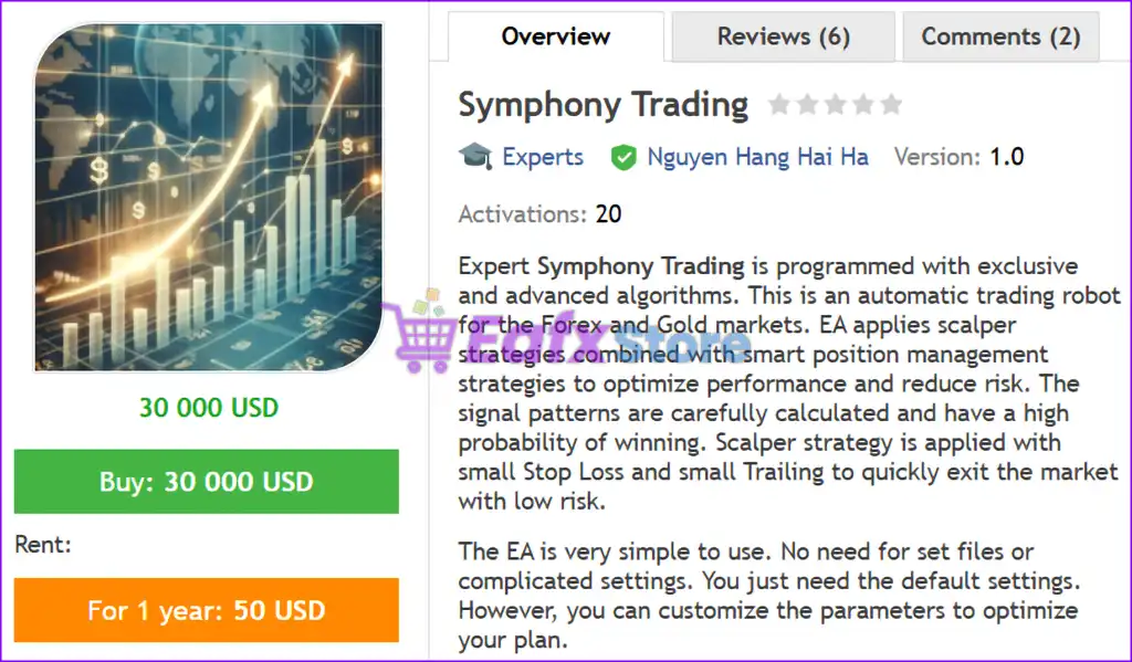 Symphony Trading EA MT4 (Latest original version) 2 Symphony Trading EA MT4 Overview