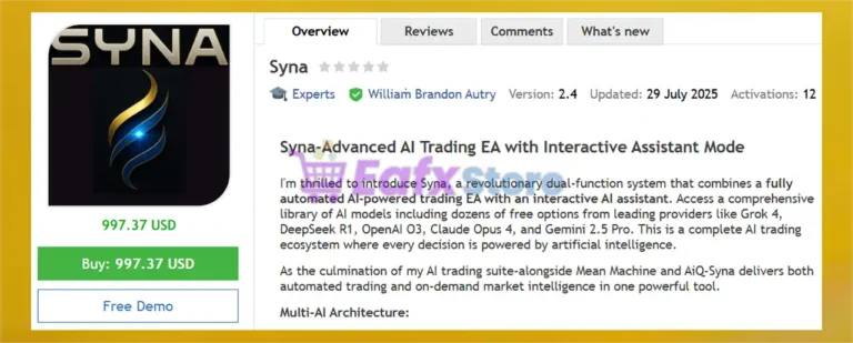 Syna EA MT5 Overview