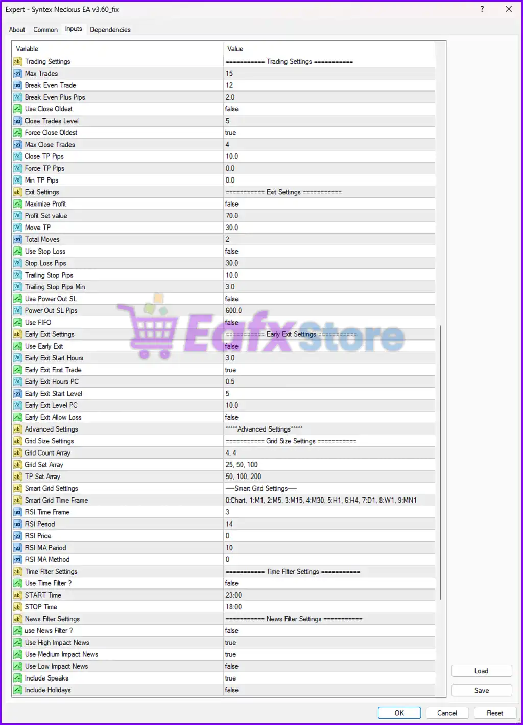Syntex Neckxus EA MT4 – Full Input Settings Analysis 4