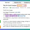 TALON Gold Scalper EA MT5 Review