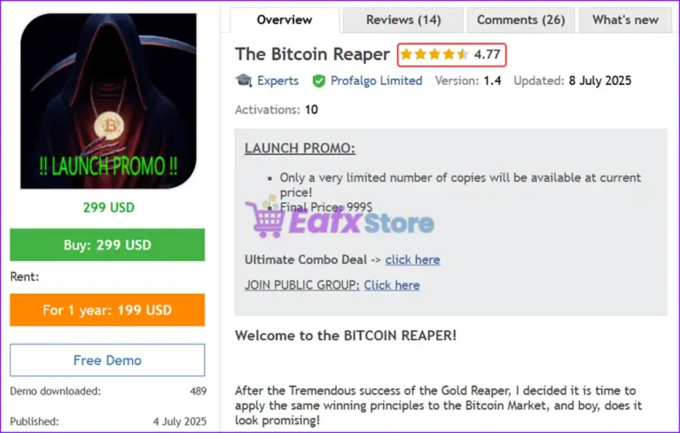 The Bitcoin Reaper EA Overview