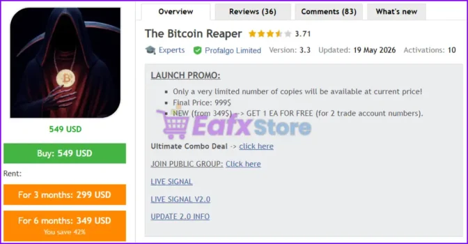 The Bitcoin Reaper EA Review