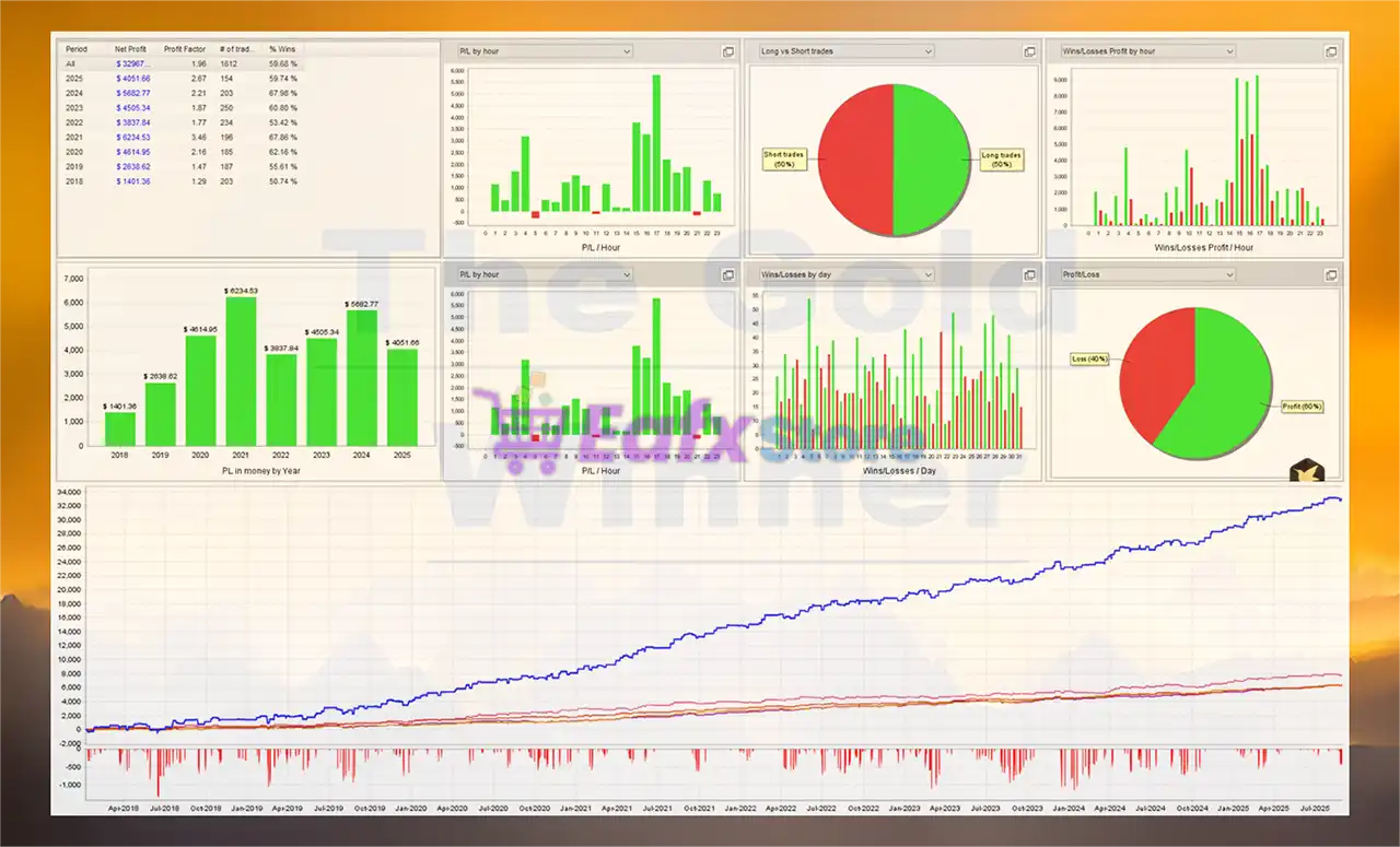 The Gold Winner MT5 (Latest version) – GroupBuy 4 The Gold Winner MT5 Backtest Results