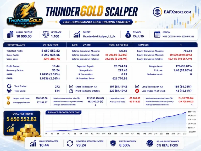 ThunderGold Scalper EA Backtest