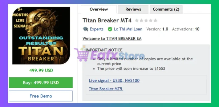 Titan Breaker MT4 Overview