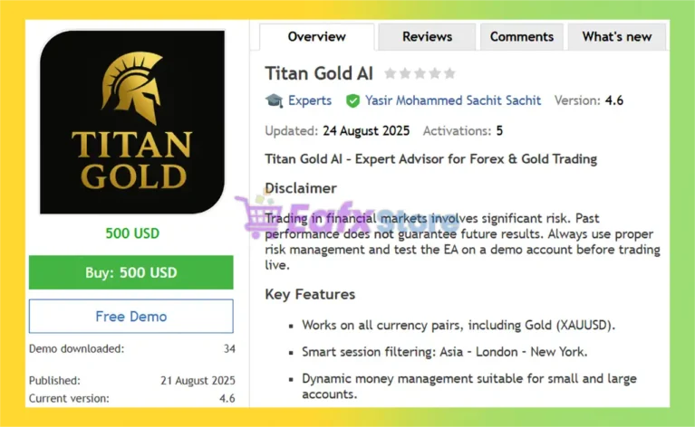 Titan Gold AI EA Overview