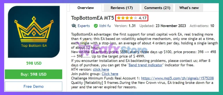 TopBottomEA MT5 Review