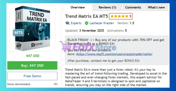 Trend Matrix EA MT5 Review