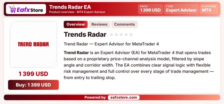 Trend Radar EA MT4 Review