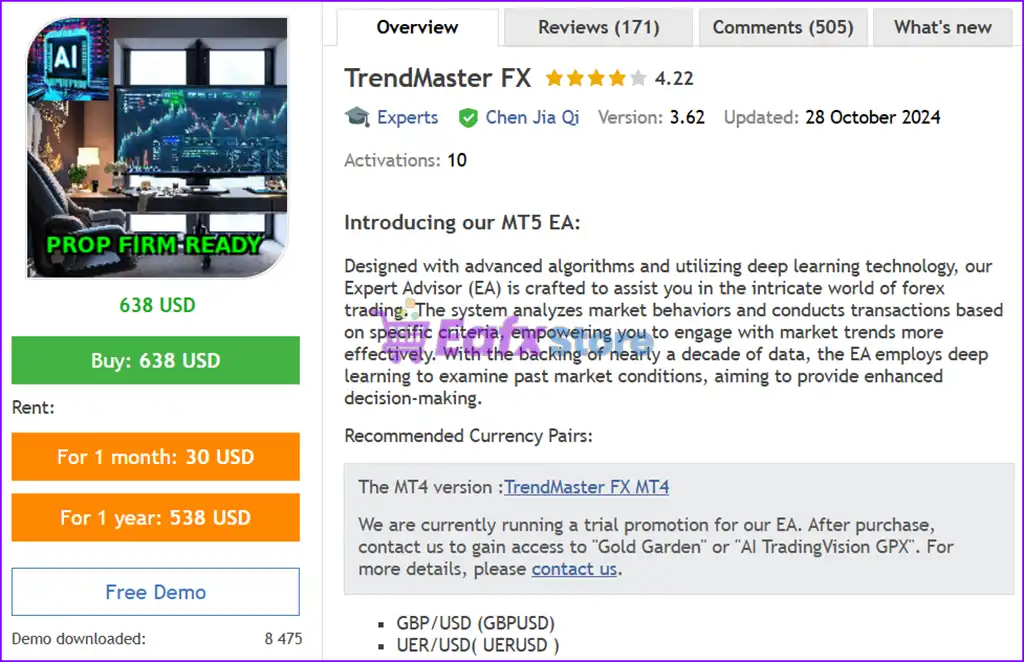 TrendMaster FX MT5 (Latest version) – GroupBuy 2 TrendMaster FX MT5 Overview