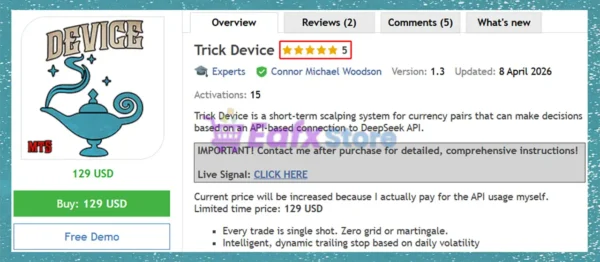 Trick Device EA MT5 Review