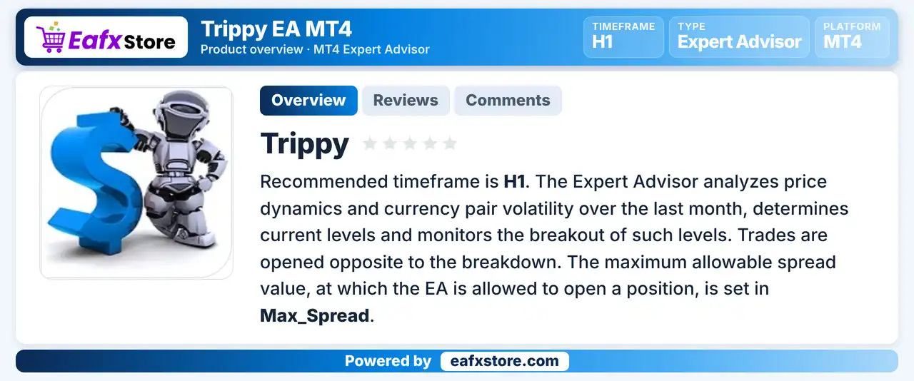 Trippy EA MT4 (Latest version) - Unlimited 2 Trippy EA MT4 Review